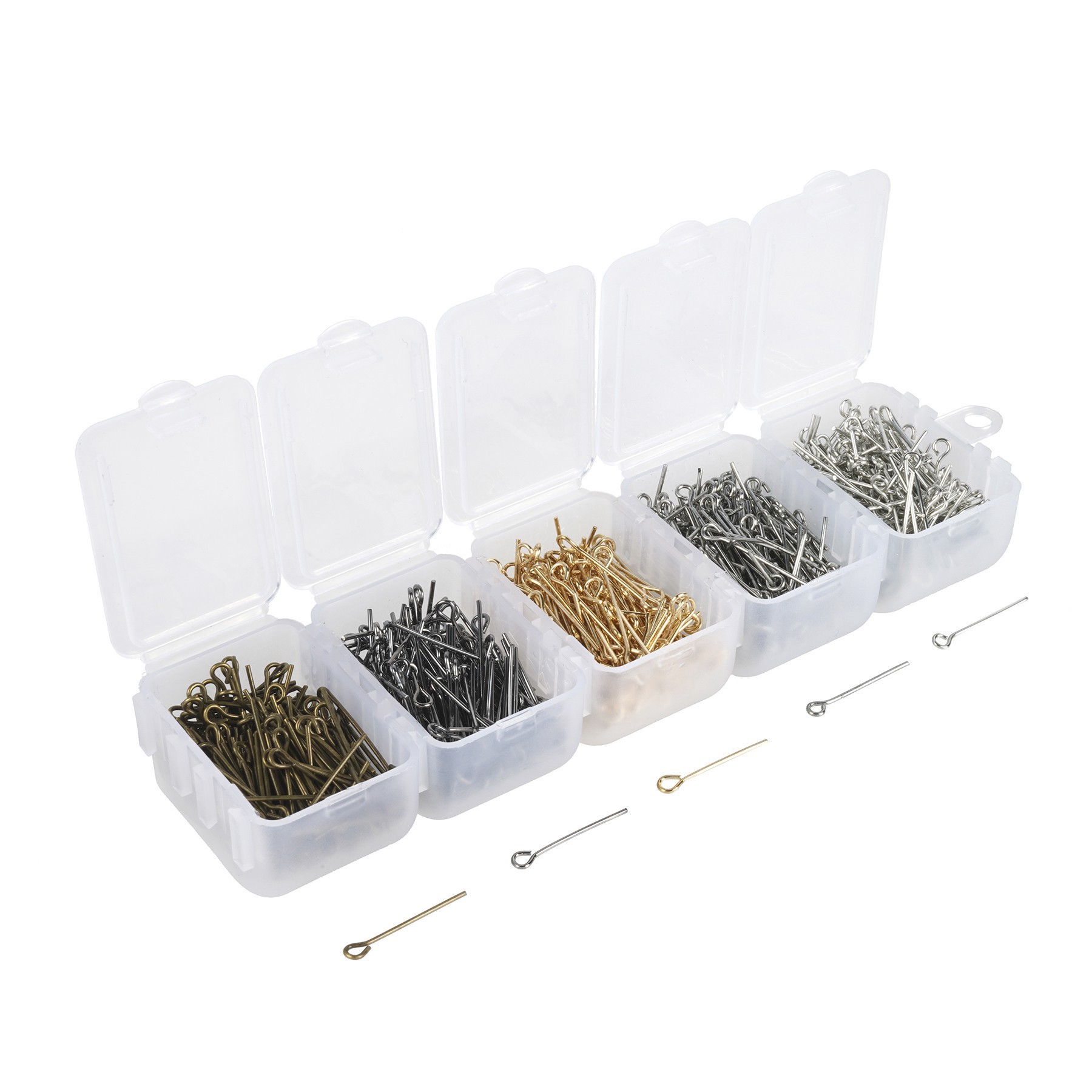 slide 3 of 3, Eye Pin Value Pack Starter Kit By Bead Landing, 1,250 eye pins