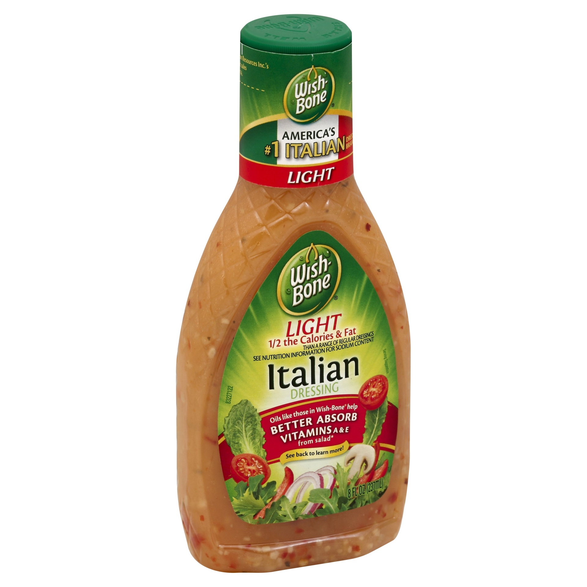 slide 1 of 2, Wish-Bone Light Italian Dressing, 8 fl oz