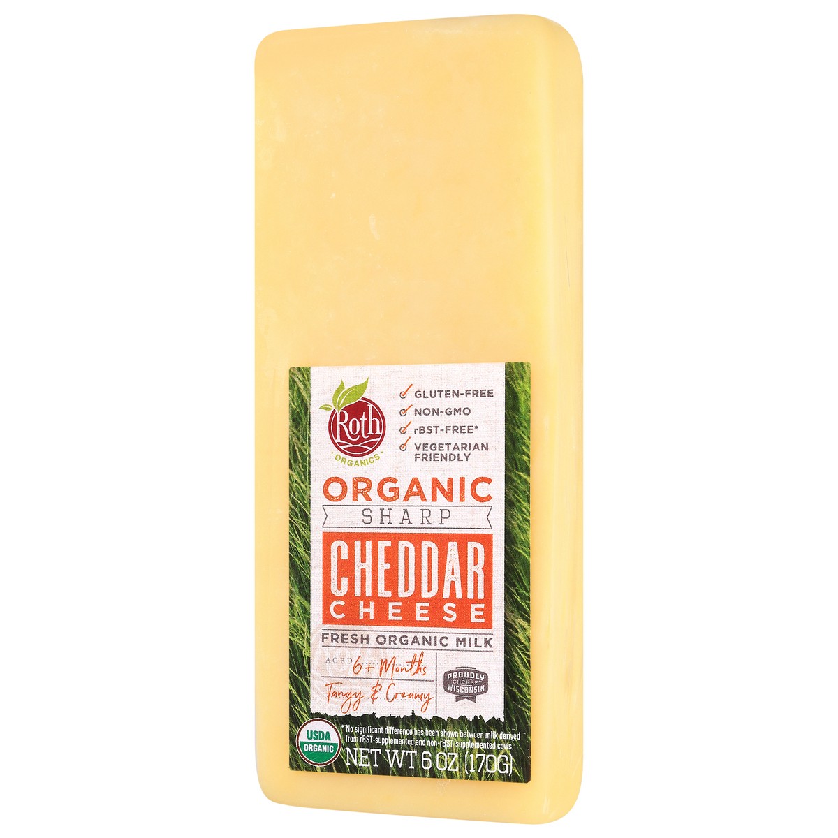 slide 7 of 14, Roth Organics Organic Sharp Cheddar Cheese 6 oz, 6 oz