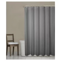 Room & Retreat Stevenson Fabric Shower Curtain, Grey
