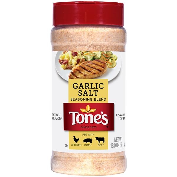 slide 1 of 1, Tone's Garlic Salt, 18 oz