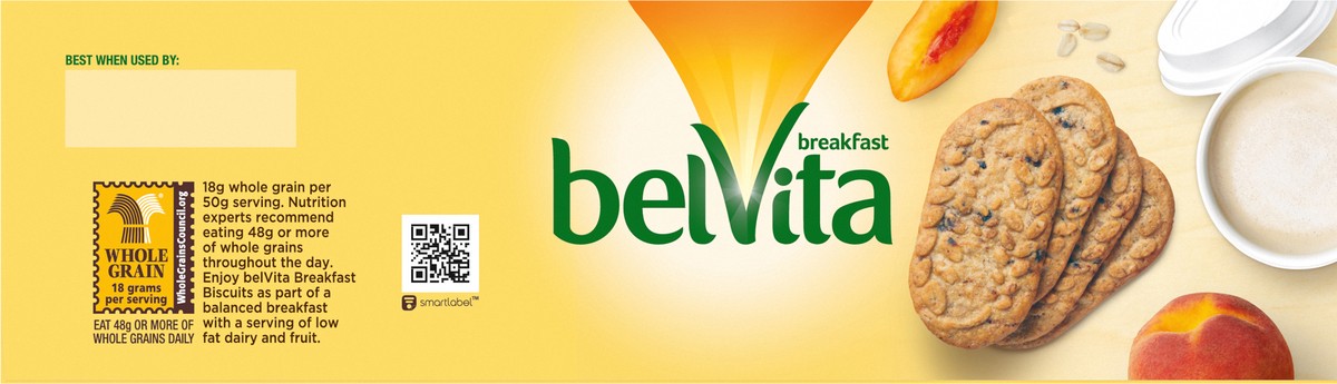 slide 9 of 9, belVita Blueberry Breakfast Biscuits, 8 Packs (4 Biscuits Per Pack), 14.08 oz