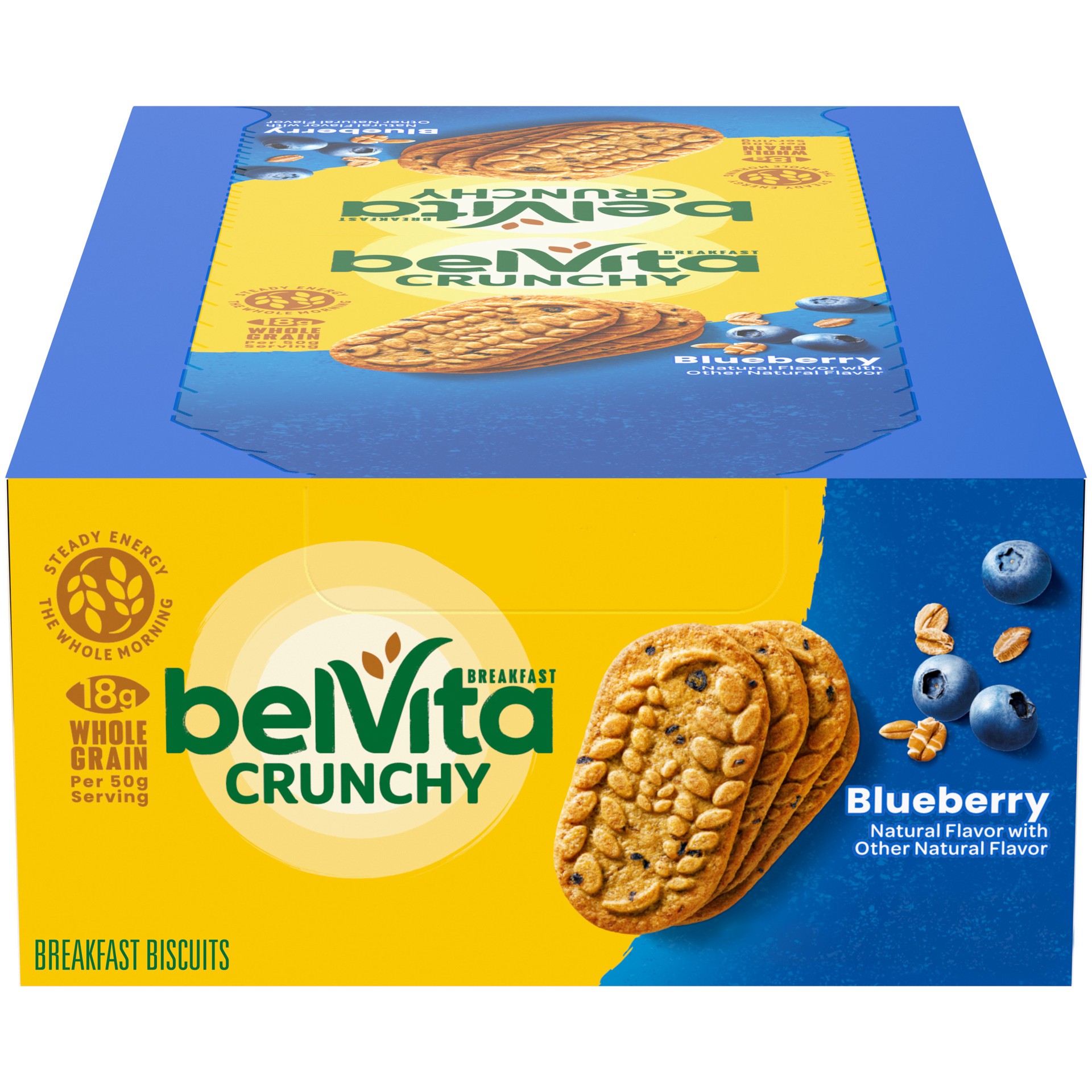 slide 1 of 9, belVita Blueberry Breakfast Biscuits, 8 Packs (4 Biscuits Per Pack), 14.08 oz