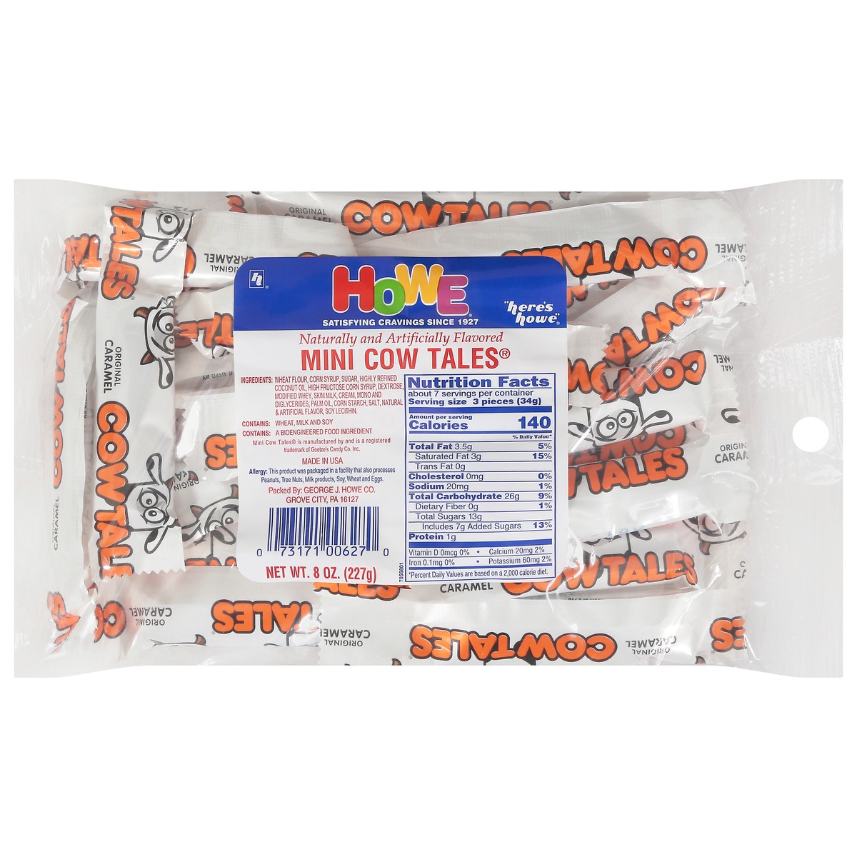 slide 1 of 9, Howe Cow Tails Mini, 8 oz