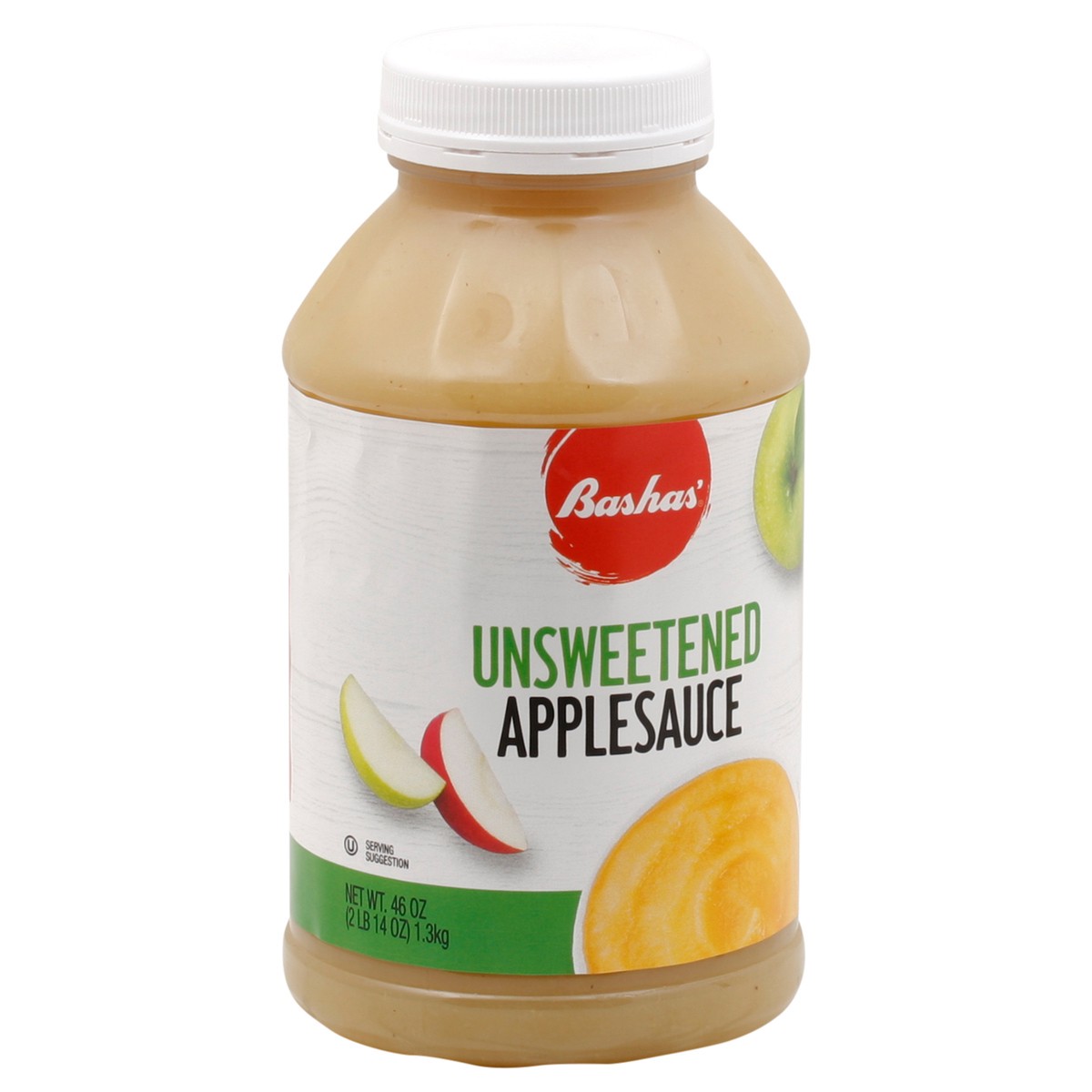 slide 8 of 13, Bashas Applsauce Unswetnd 46oz, 46 oz