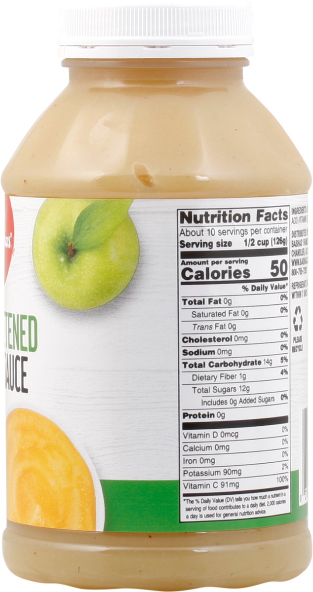 slide 7 of 13, Bashas Applsauce Unswetnd 46oz, 46 oz