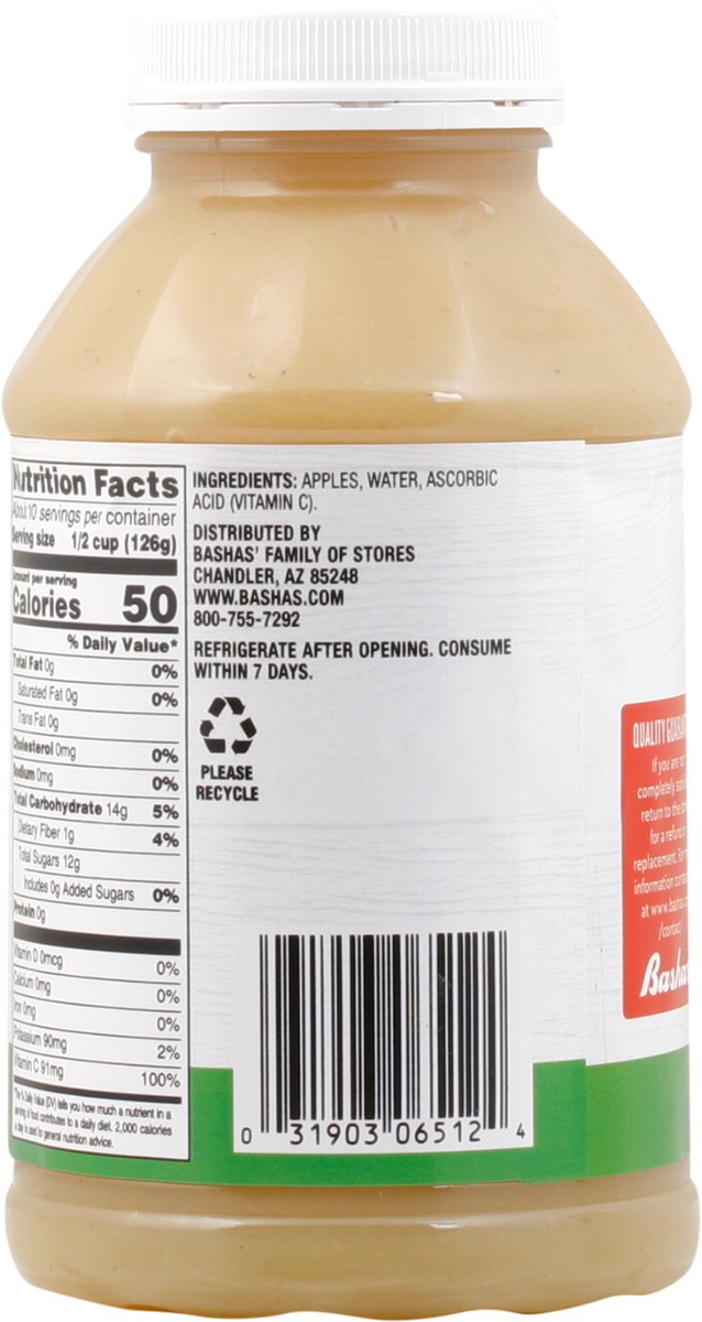 slide 13 of 13, Bashas Applsauce Unswetnd 46oz, 46 oz
