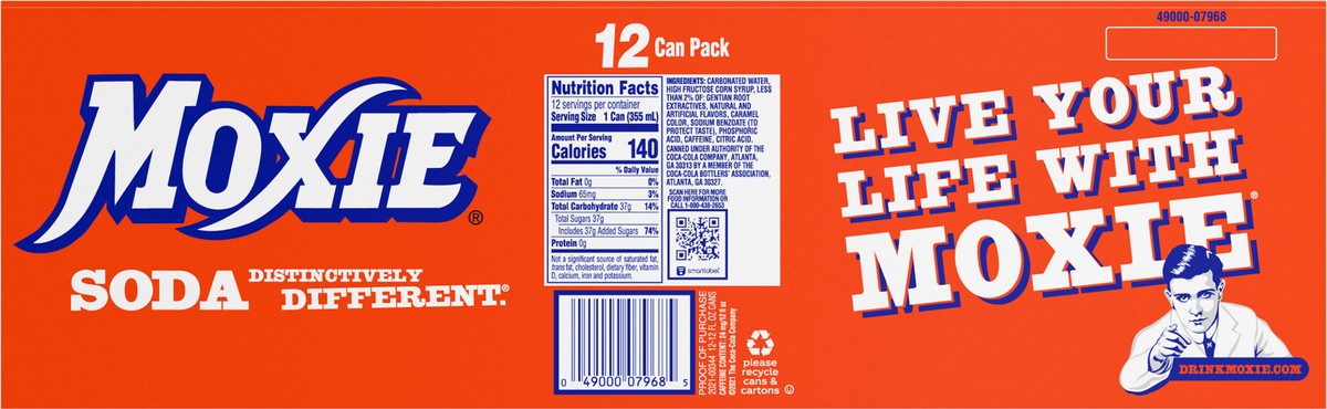 slide 2 of 9, Moxie Fridge Pack Cans- 12 ct, 12 ct; 12 fl oz