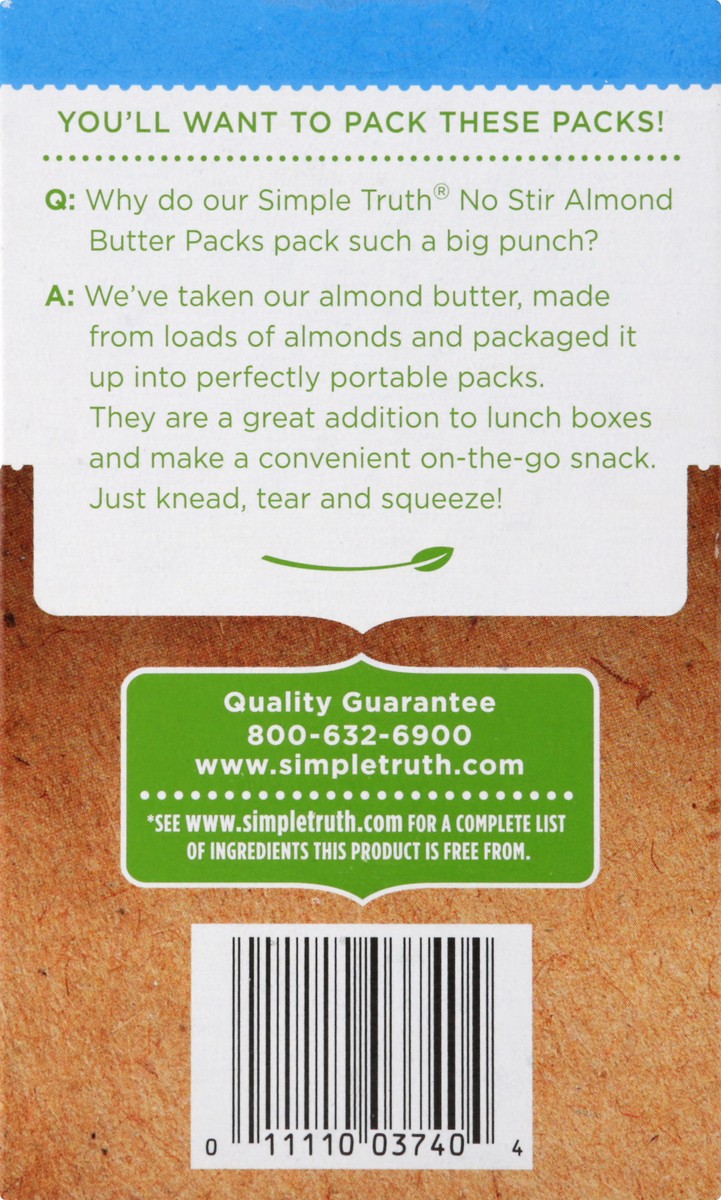 slide 5 of 9, Simple Truth Organic Almond Butter 6 ea, 6 ct