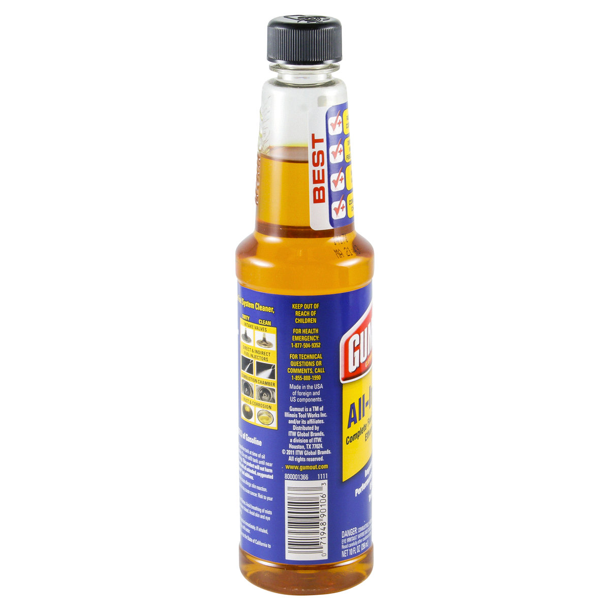 slide 3 of 3, Gumout Fuel System Clean + Ethanol Treatment 10 oz, 10 oz