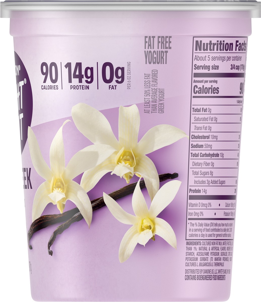 slide 2 of 9, Light + Fit Nonfat Gluten-Free Vanilla Greek Yogurt, 32 Oz., 32 oz