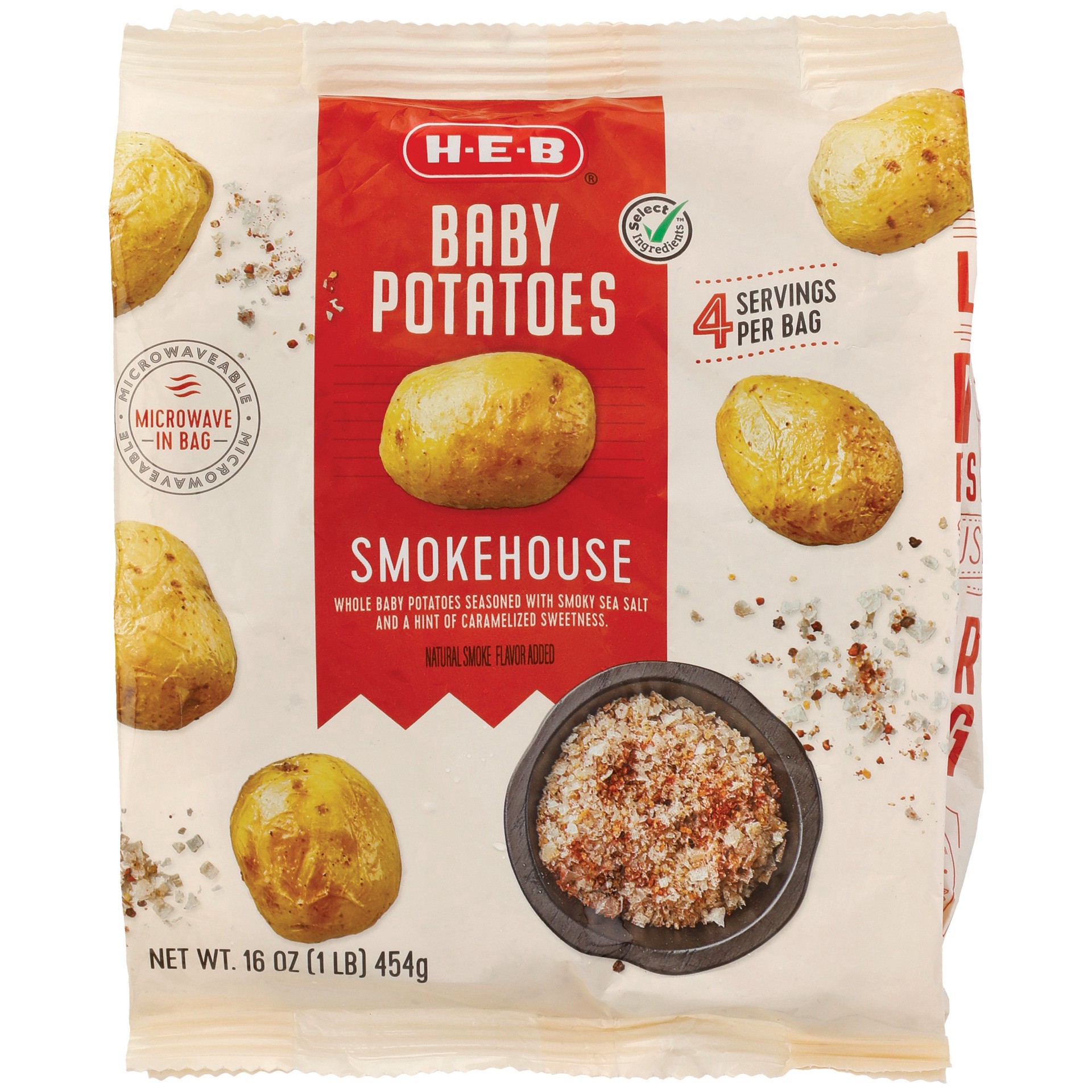 slide 1 of 1, H-E-B Select Ingredients Smokehouse WholeBaby Potatoes, 16 oz