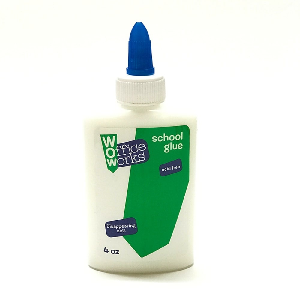 slide 1 of 1, Officeworks School Glue White, 4 oz