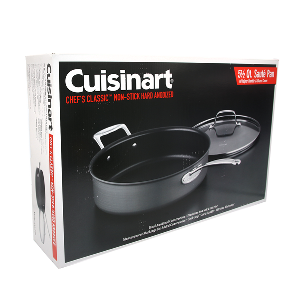 slide 1 of 1, Cuisinart Classic Nonstick Hard Anodized Saute Pan, 5.5 qt