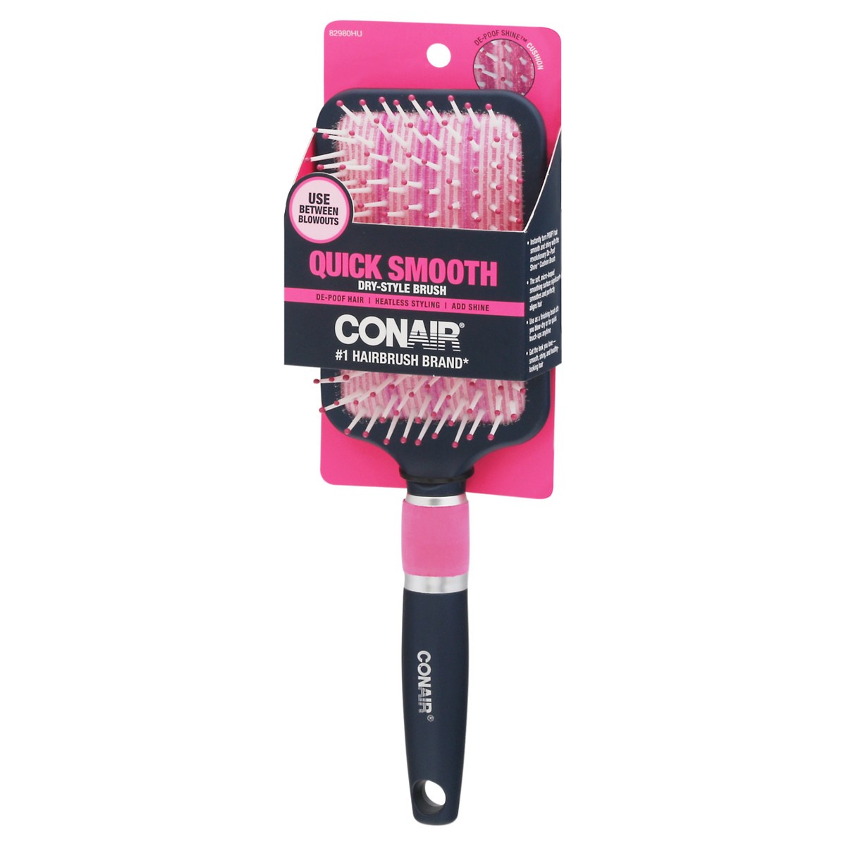 slide 2 of 9, Conair Quick Smooth Dry-Style Hair Brush 1 ea, 1 ct