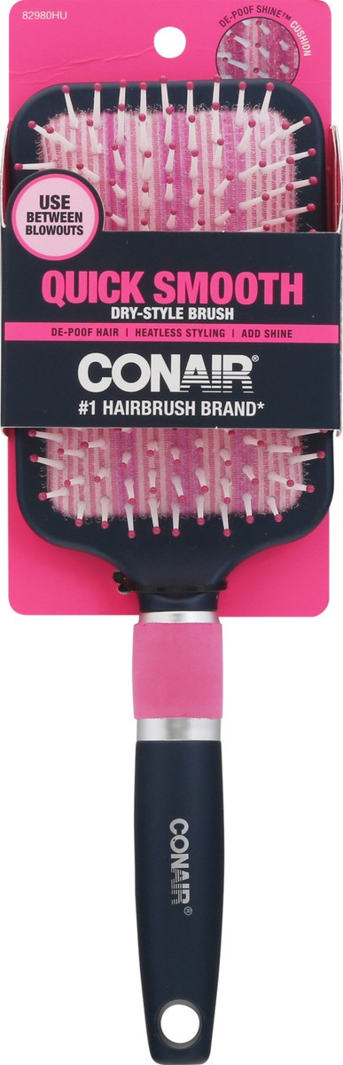 slide 1 of 9, Conair Quick Smooth Dry-Style Hair Brush 1 ea, 1 ct