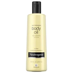 Neutrogena Body Oil Light Sesame Formula, Dry Skin Moisturizer & Hydrating Body Massage Oil, for Radiant & Healthy Looking Glow, Nourishing Bath Oil for Sheer Moisture, 8.5 fl. oz