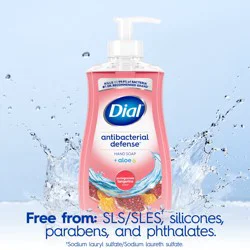 Dial Antibacterial Defense Liquid Hand Soap, Pomegranate & Tangerine Scent, 11 fl oz