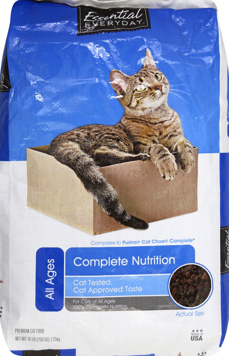 slide 2 of 6, Essential Everyday Complete Nutrition Adult Cat Food, 16 lb