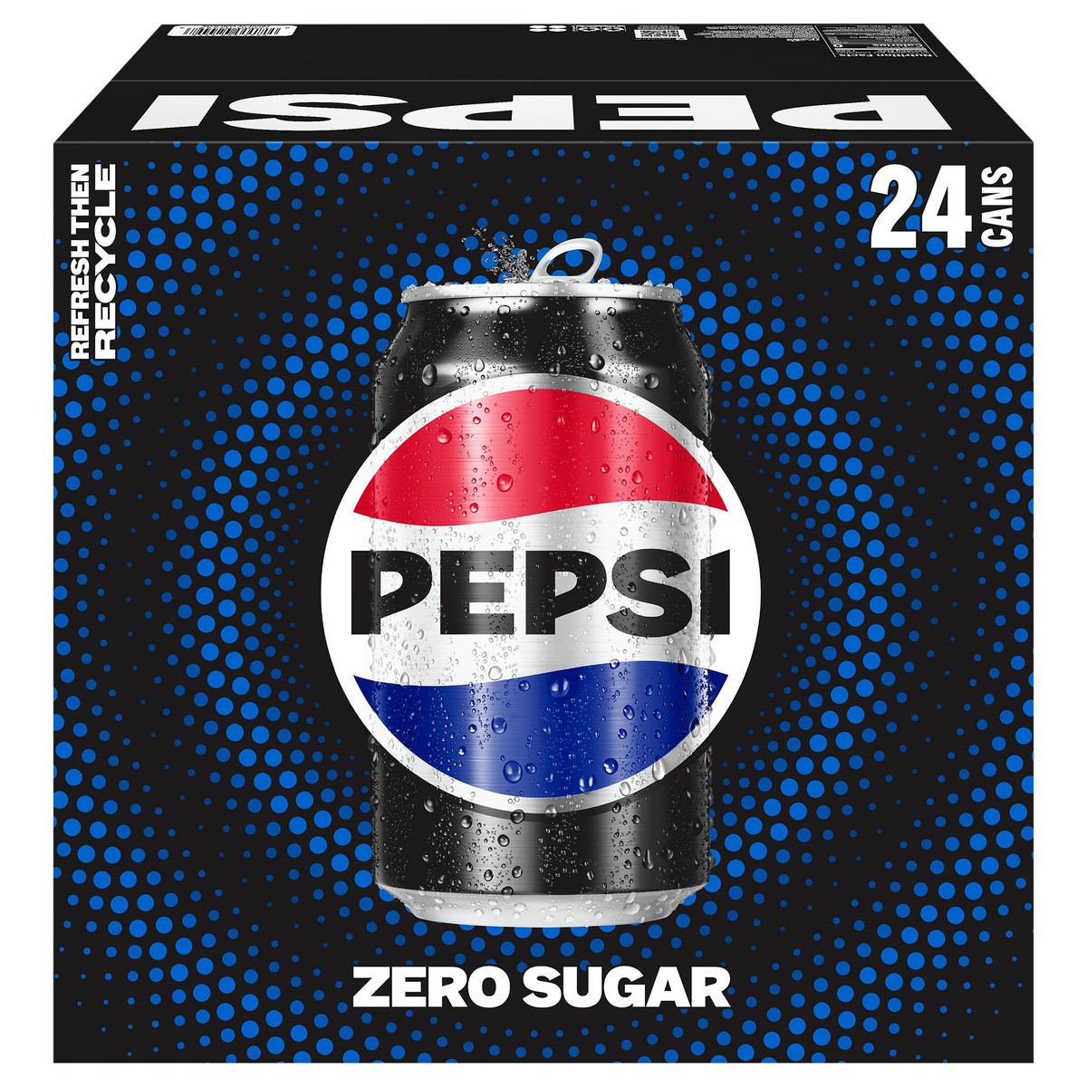 slide 1 of 6, Pepsi Zero Sugar Soda Cola 12 Fl Oz 24 Count, 24 ct