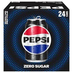 Pepsi Zero Sugar Soda Cola 12 Fl Oz 24 Count