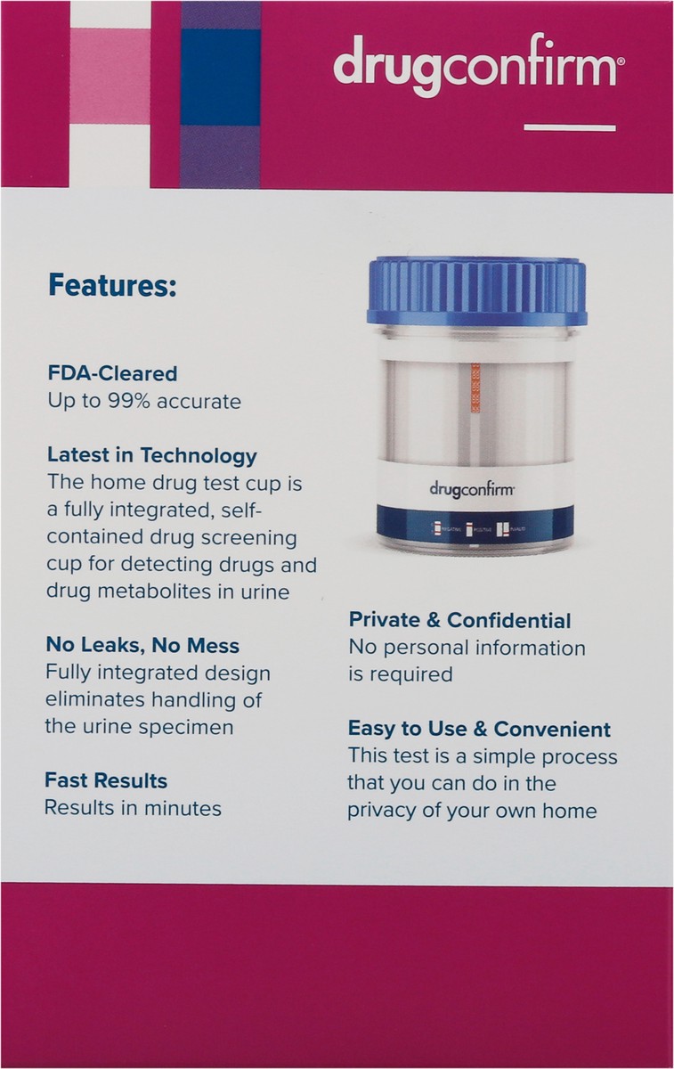 slide 10 of 11, DrugConfirm Cocaine Home Drug Test 1 ea, 1 ct