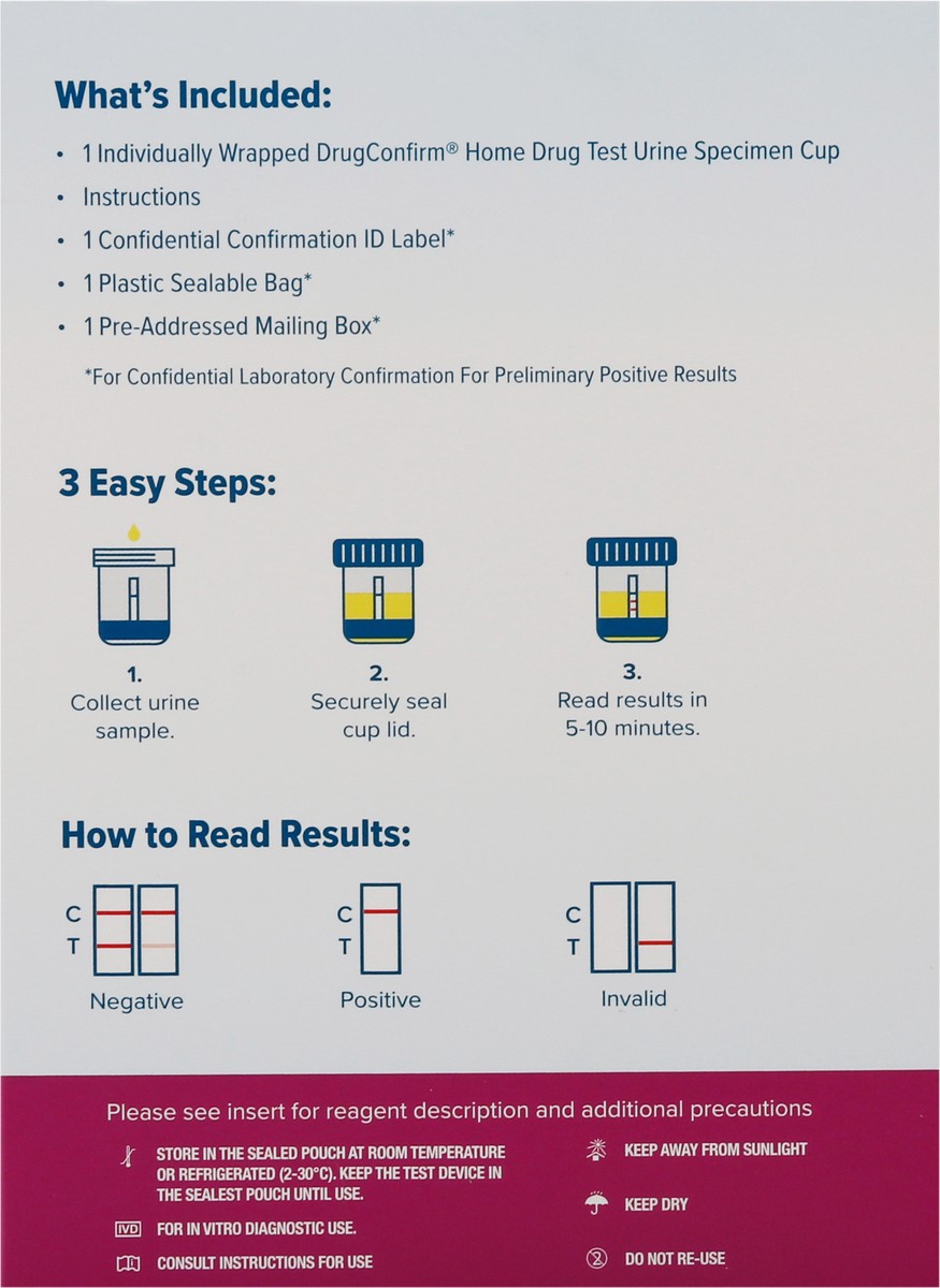 slide 2 of 11, DrugConfirm Cocaine Home Drug Test 1 ea, 1 ct