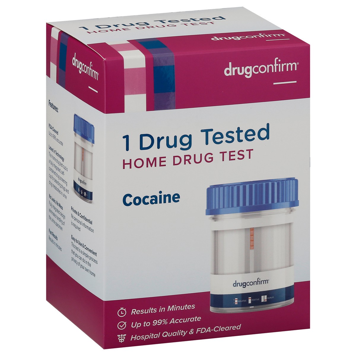 slide 5 of 11, DrugConfirm Cocaine Home Drug Test 1 ea, 1 ct
