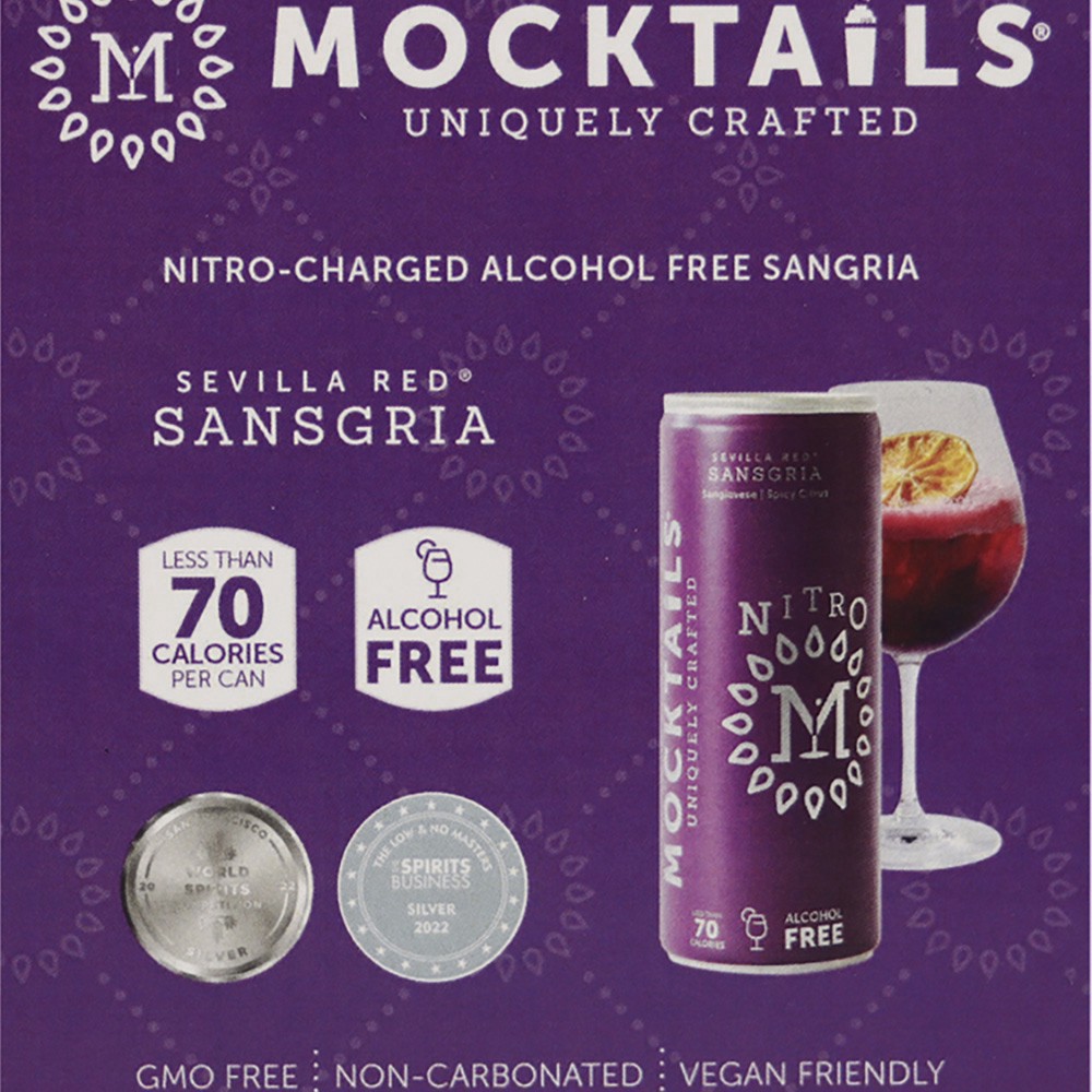 slide 1 of 1, Mocktails N/a Sansgria, 4 ct; 6 oz