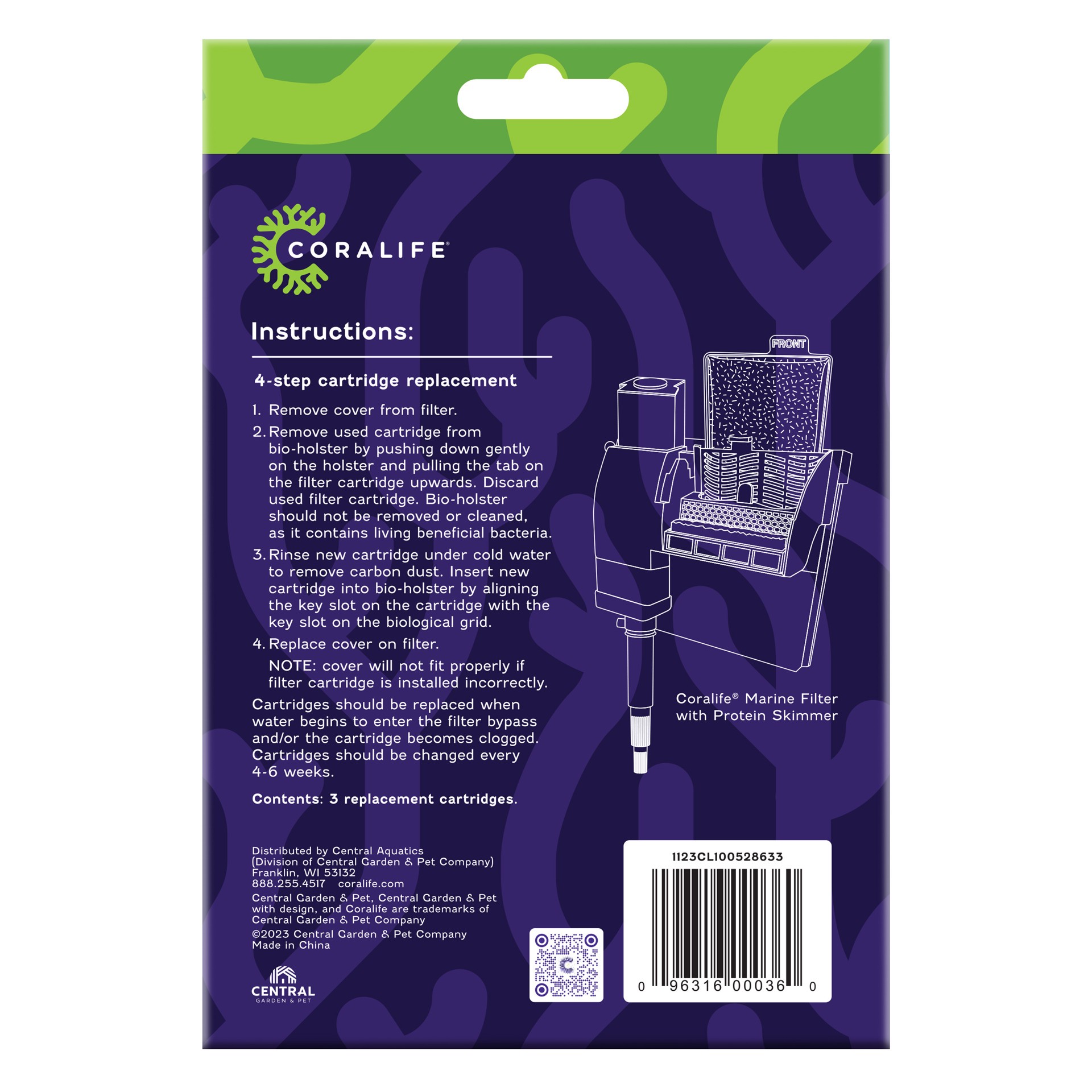 slide 3 of 7, Coralife Cartridge Large - 3 Pack, 1 ct