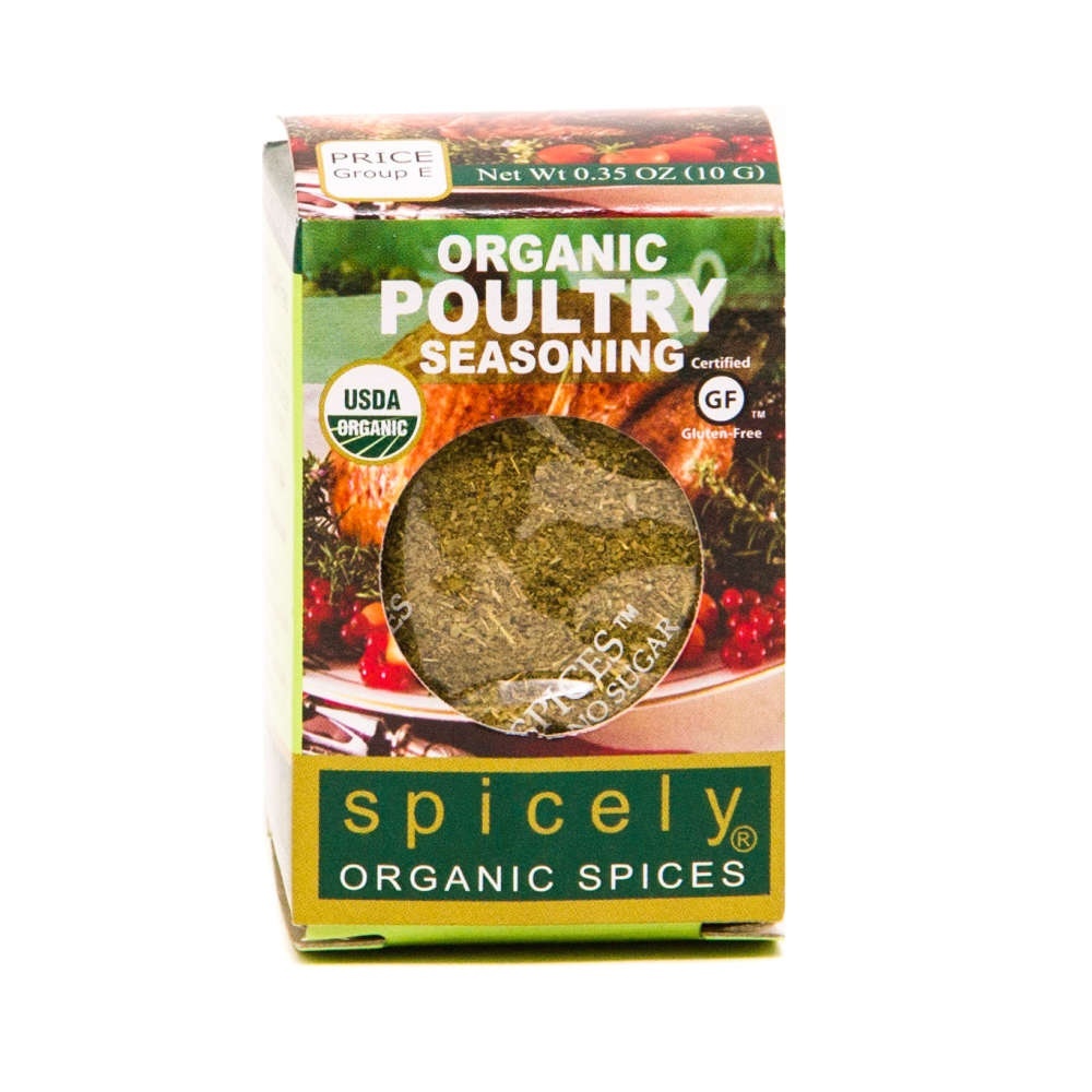 slide 1 of 4, Spicely Organic Spices Poultry Seasoning 0.35 oz, 0.35 oz