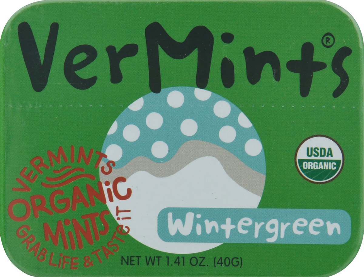 slide 3 of 13, VerMints Organic Wintergreen Mints 1.41 oz, 1.41 oz