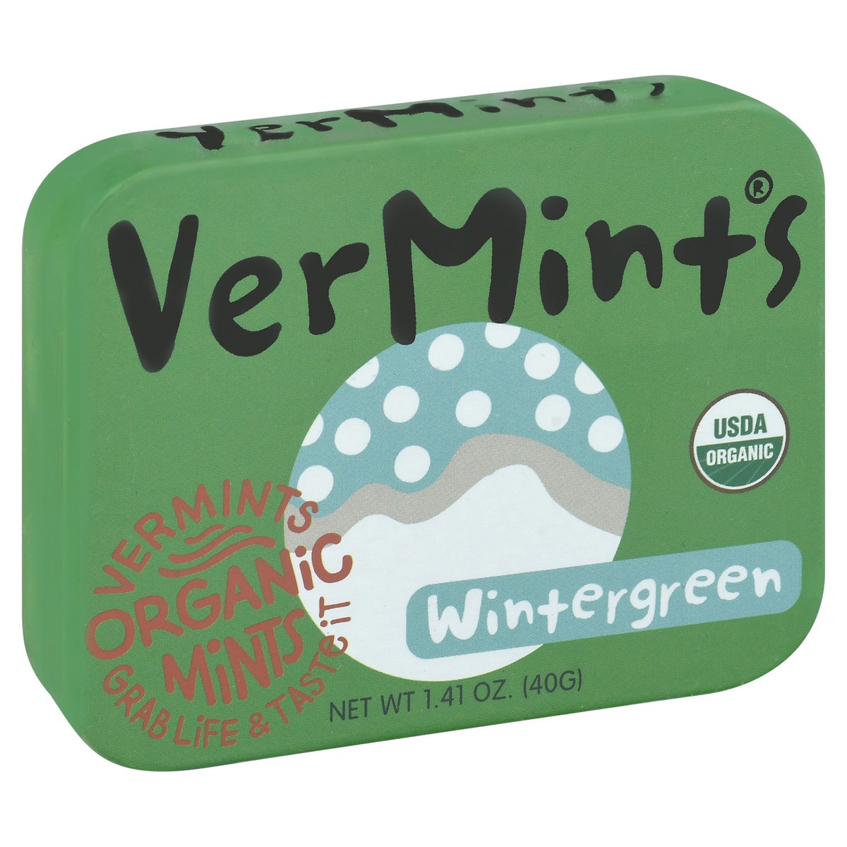 slide 12 of 13, VerMints Organic Wintergreen Mints 1.41 oz, 1.41 oz