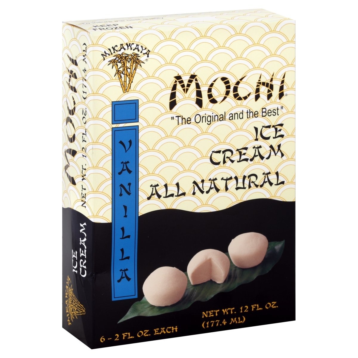 slide 1 of 1, Mochi Vanilla Ice Cream, 6 ct