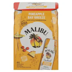 Malibu Still Pineapple Bay Breeze Pre-Mixed Cocktail 4 - 12 fl oz Cans