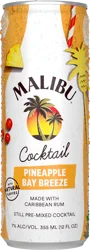 Malibu Still Pineapple Bay Breeze Pre-Mixed Cocktail 4 - 12 fl oz Cans