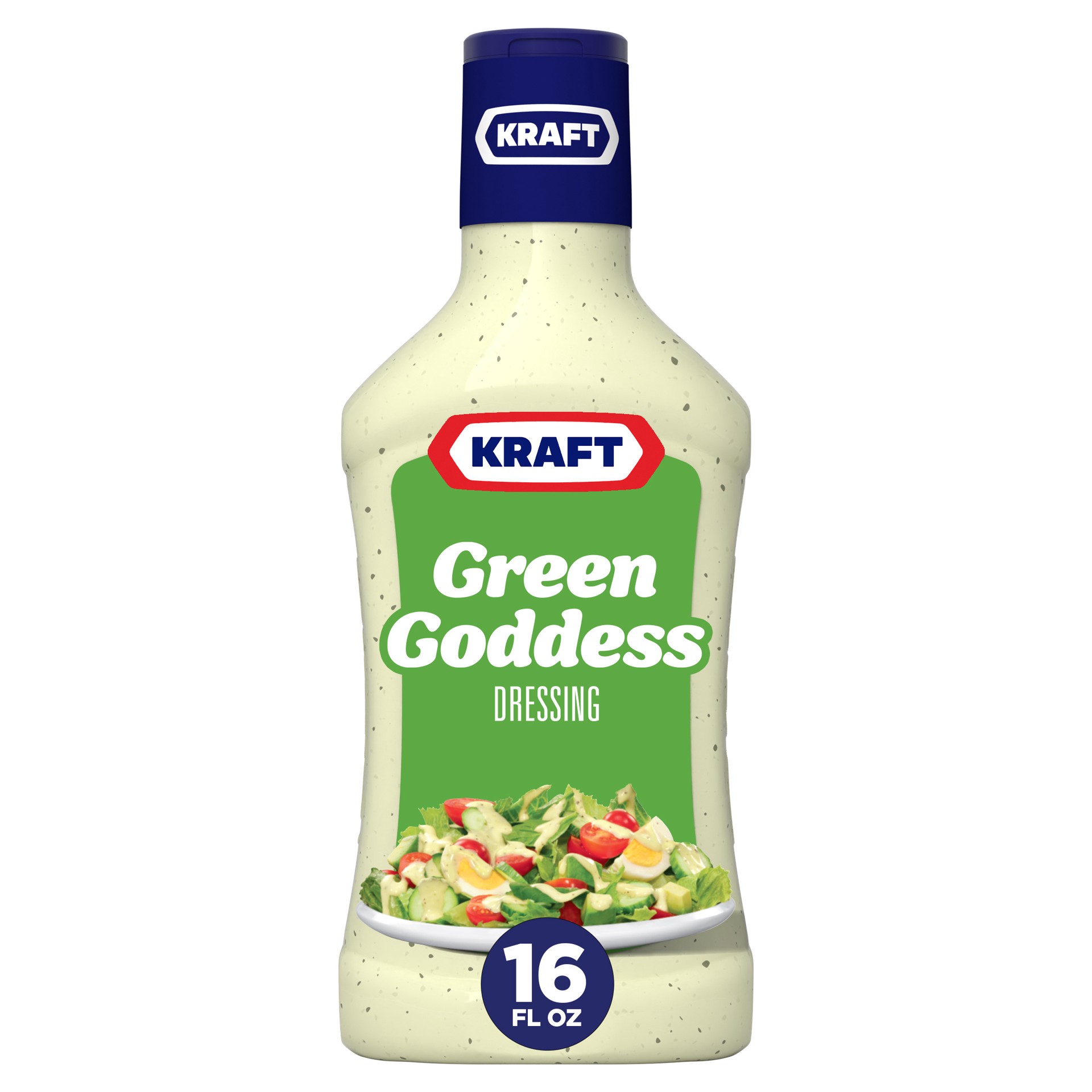 slide 1 of 9, Kraft Green Goddess Salad Dressing, 16 fl oz Bottle, 16 fl oz