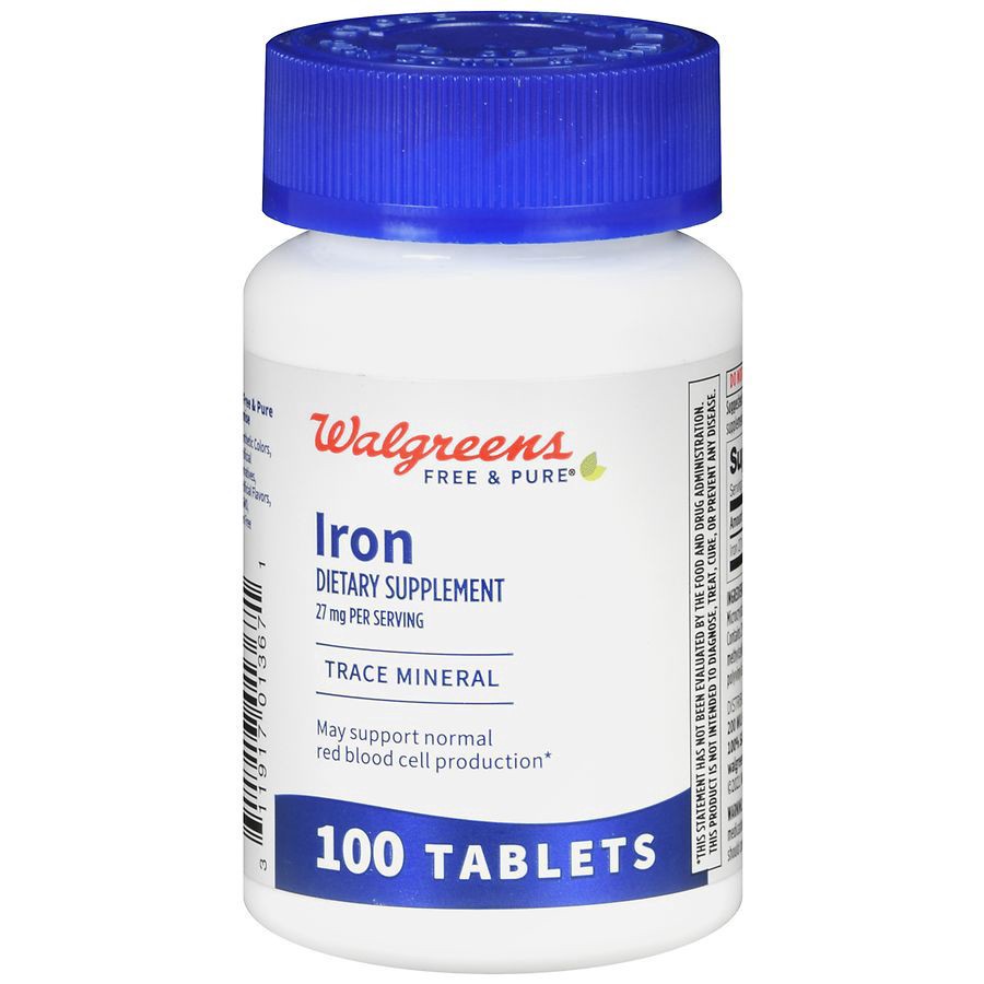 slide 1 of 5, Walgreens Iron Tablets, 100 ct