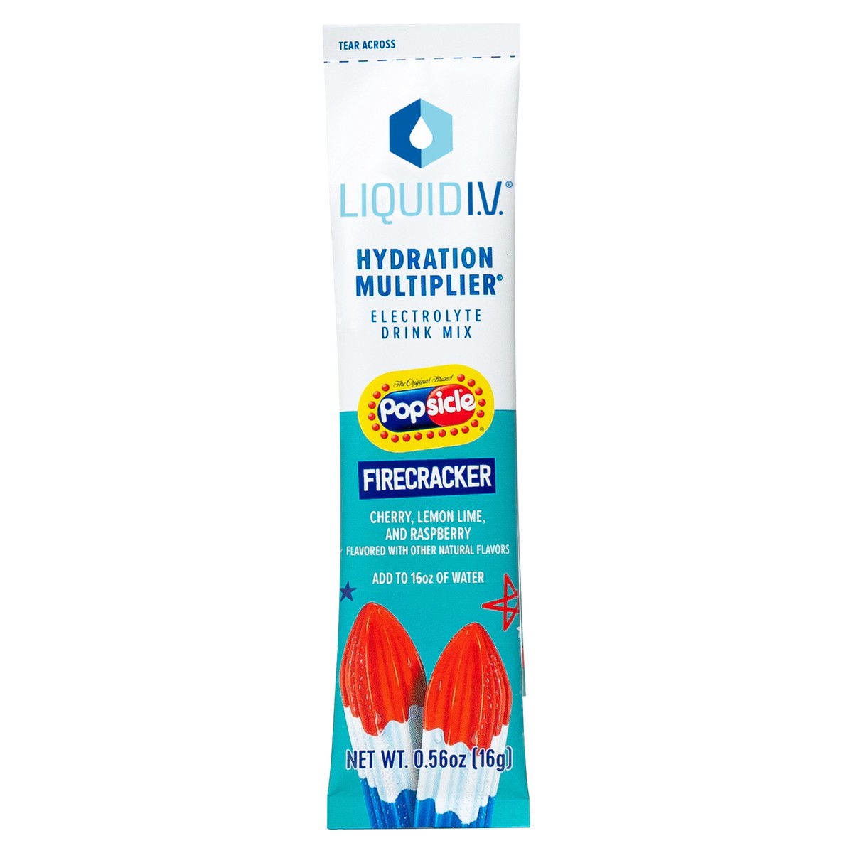 slide 4 of 8, Liquid I.V. Hydration Multiplier - Popsicle Firecracker - Hydration Powder Packets | Electrolyte Powder Drink Mix | Convenient Single-Serving Sticks | Non-GMO | Single Stick, 0.56 oz