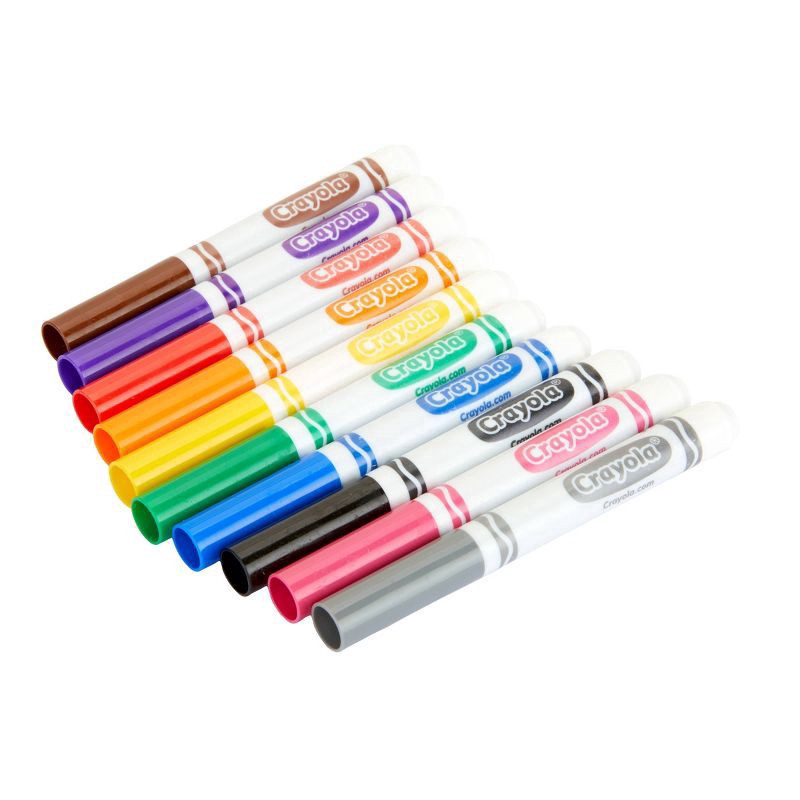 slide 4 of 5, Crayola Broad Line Classic Colors Nontoxic Markers 10 ea, 10 ct
