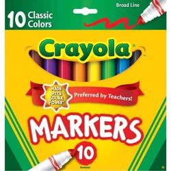 Crayola Broad Line Classic Colors Markers 10 ea