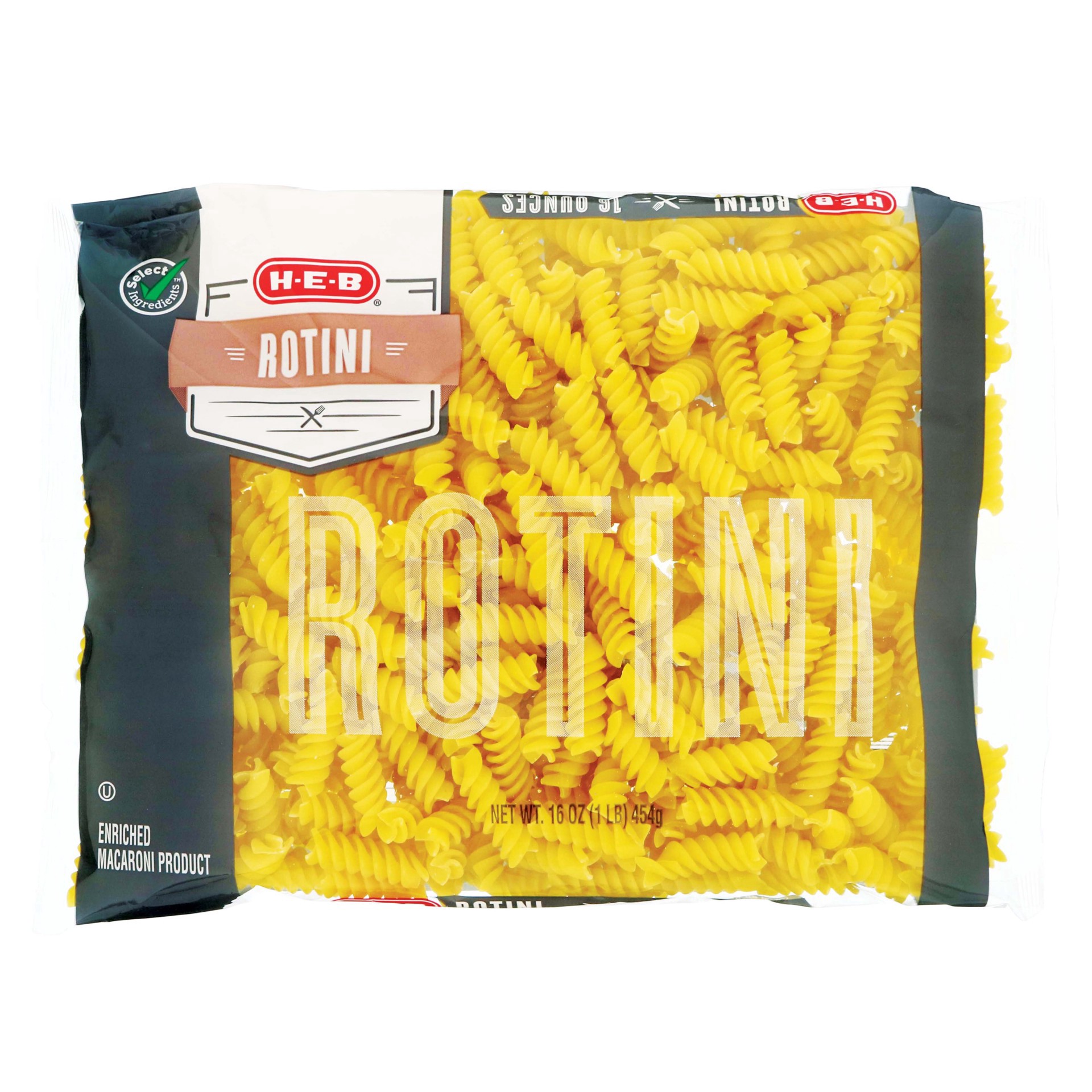 slide 1 of 1, H-E-B Rotini, 16 oz
