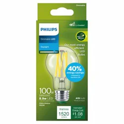 Philips 8.9-Watt A19 Dimmable LED Light Bulb - Daylight