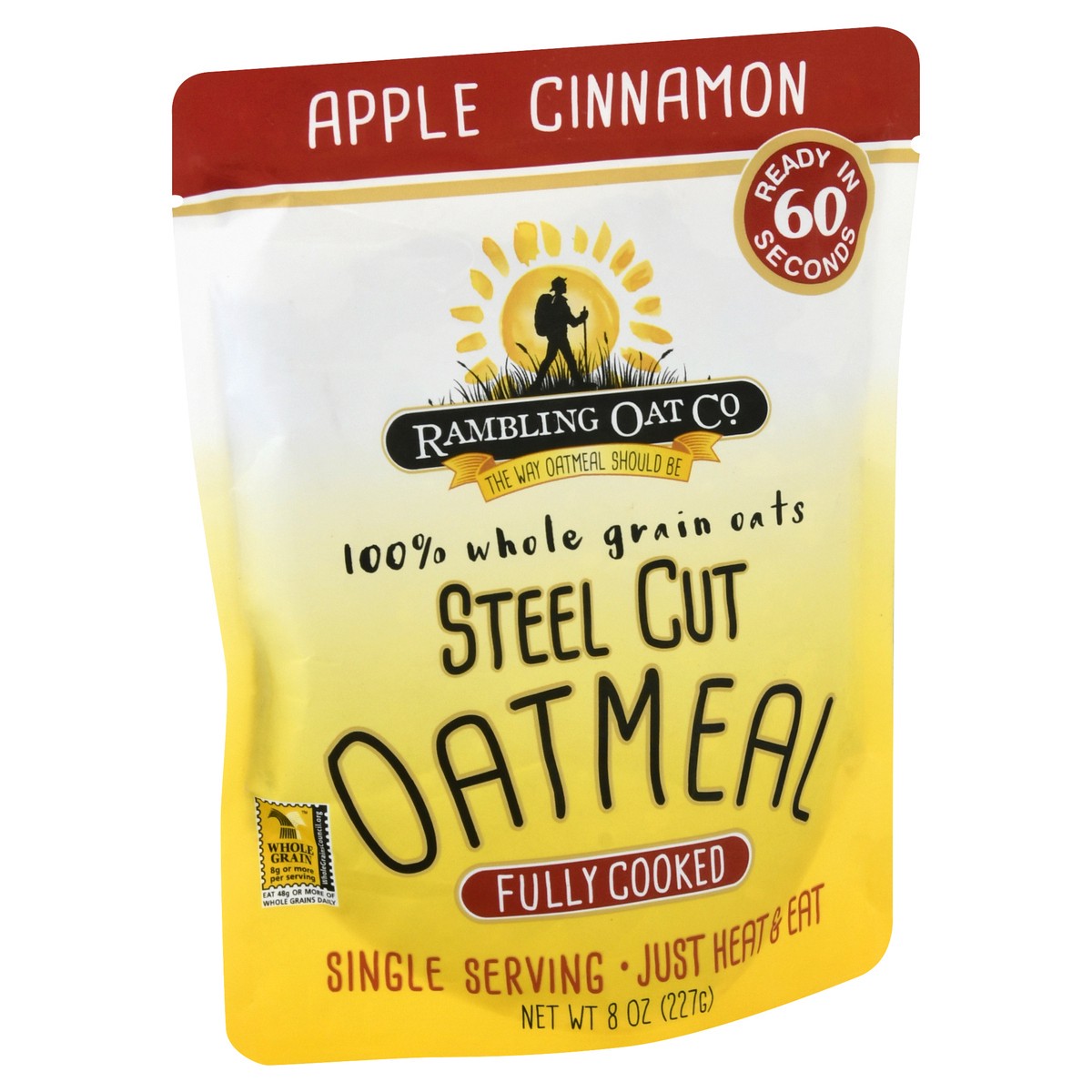 slide 2 of 13, Rambling Oat Co. Steel Cut Apple Cinnamon Oatmeal 8 oz, 8 oz