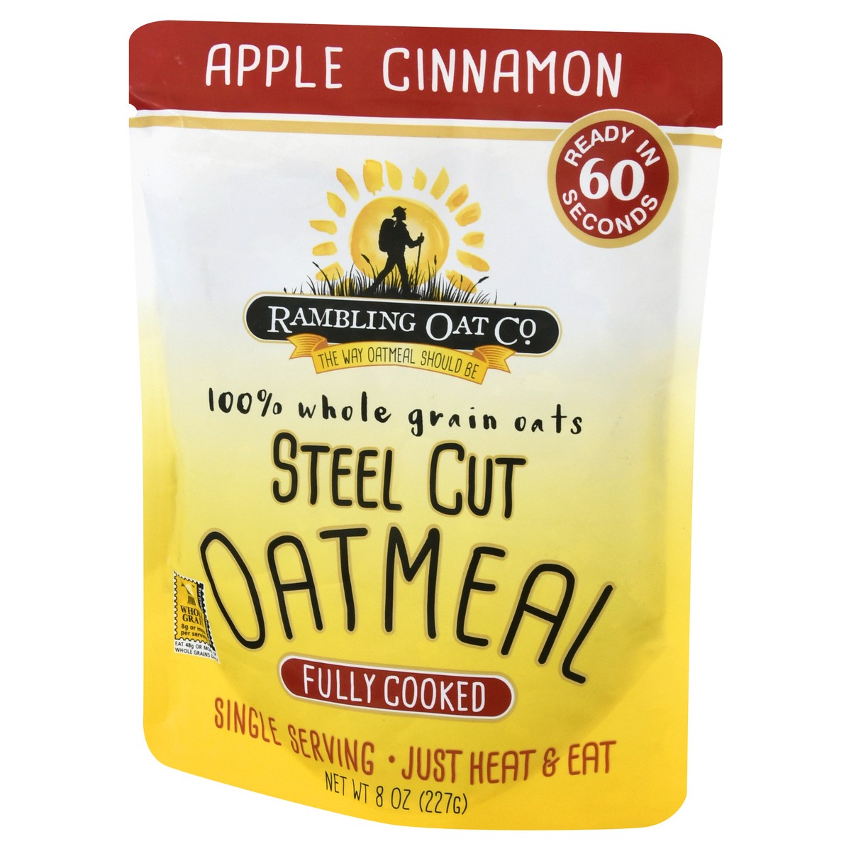 slide 10 of 13, Rambling Oat Co. Steel Cut Apple Cinnamon Oatmeal 8 oz, 8 oz
