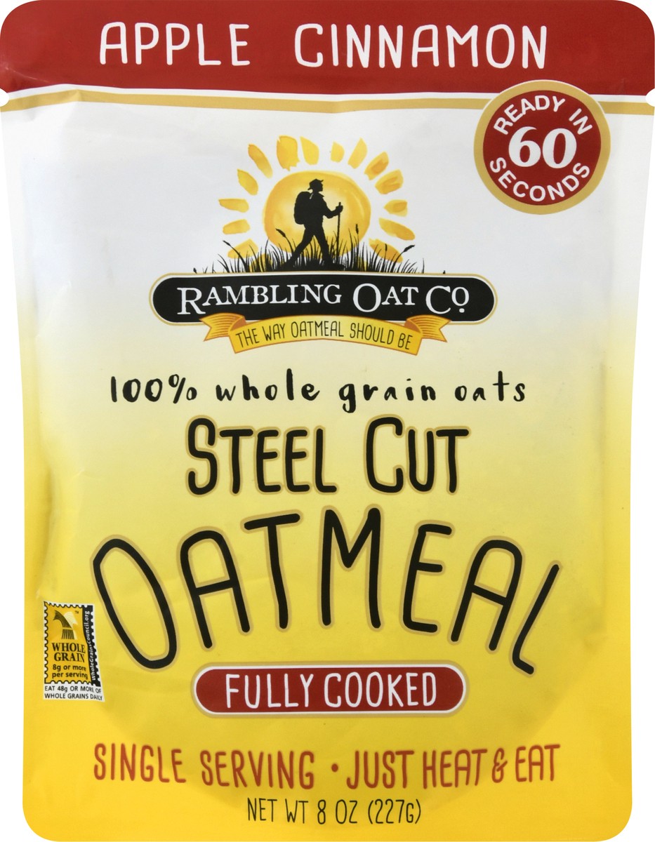 slide 1 of 13, Rambling Oat Co. Steel Cut Apple Cinnamon Oatmeal 8 oz, 8 oz