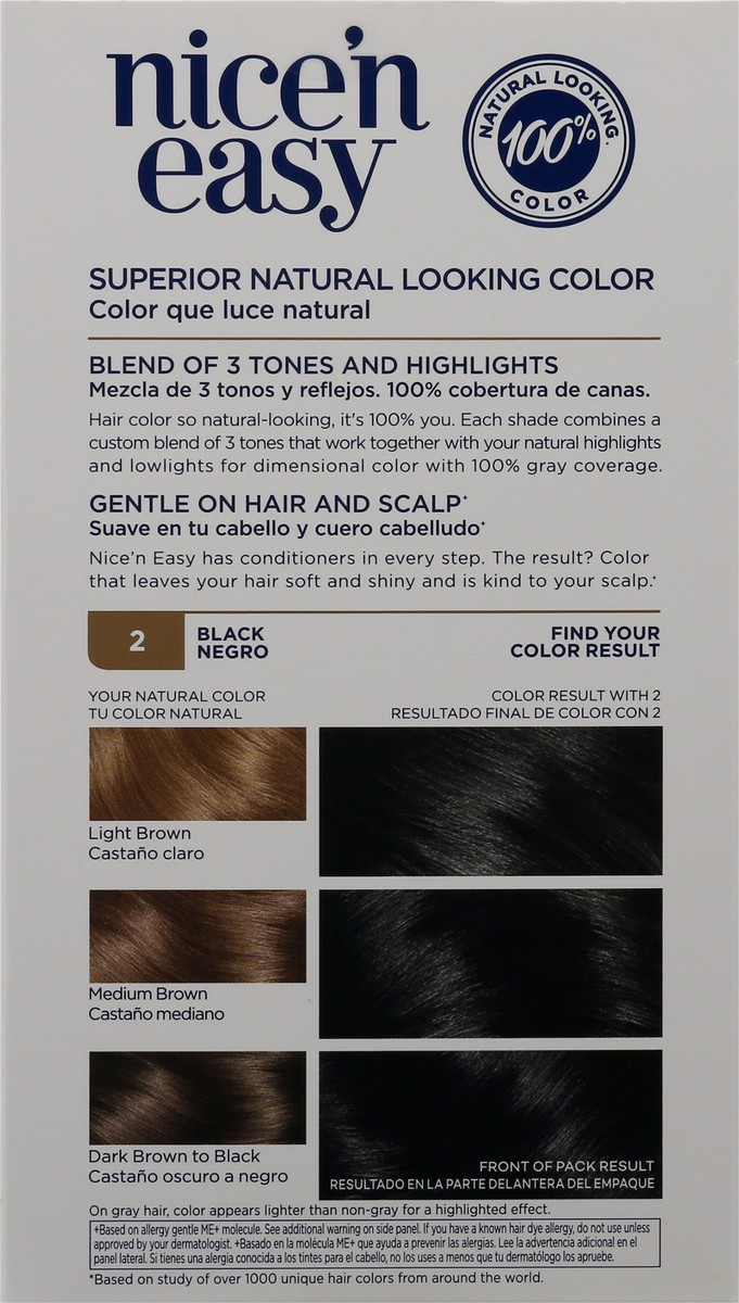 slide 4 of 9, Nice’n Easy Clairol Nice 'N Easy 2 Black, 1 ct