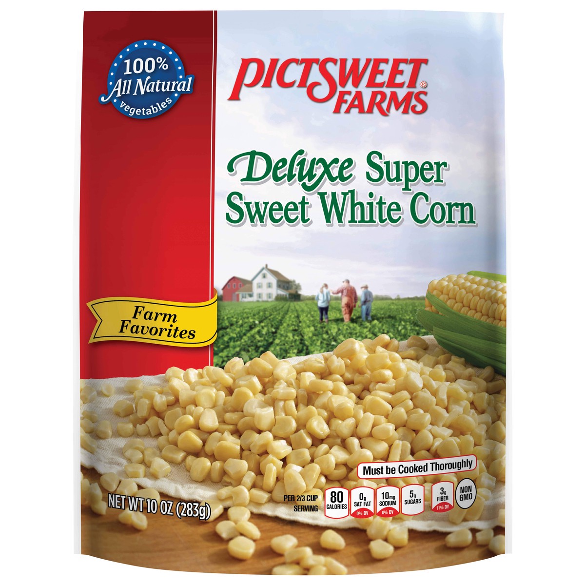 slide 1 of 4, PictSweet Deluxe Super Sweet White Corn, 10 oz