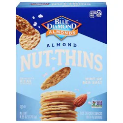 Blue Diamond Nut-Thins Almond Hint of Sea Salt Rice Cracker Snacks 4.25 oz