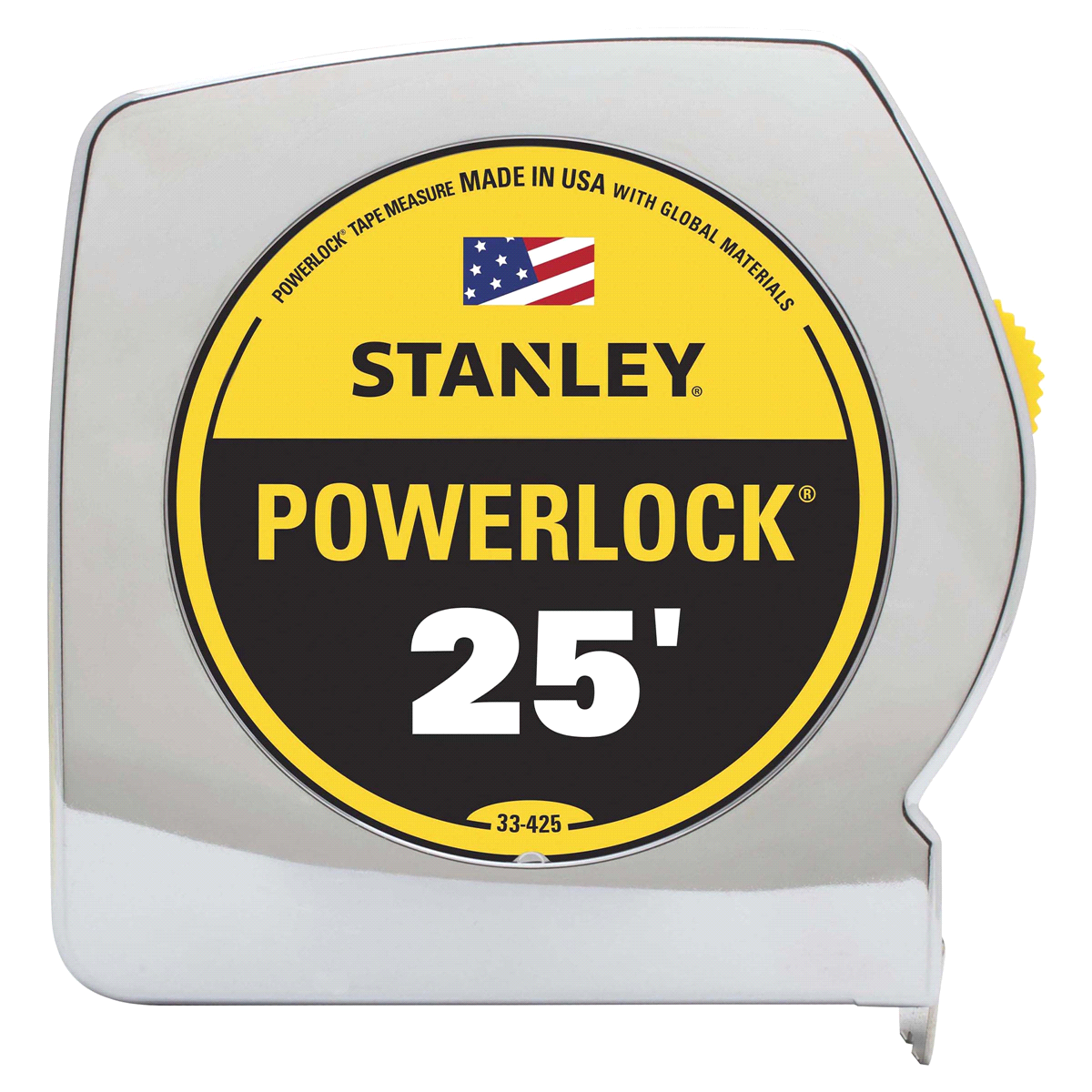 slide 1 of 5, STANLEY Rlock Tape Measr 25', 25 ft